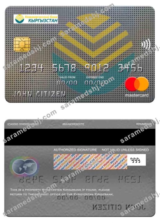 Kyrgyzstan Kirgizbank mastercard